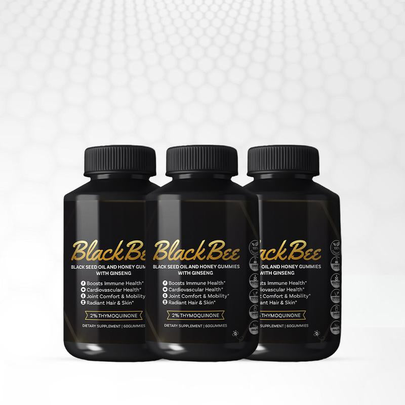 Black Seed Oil Gummies Supplement - Hair Growth Immune Support Joint Health and Digestion Healthcare Fitness