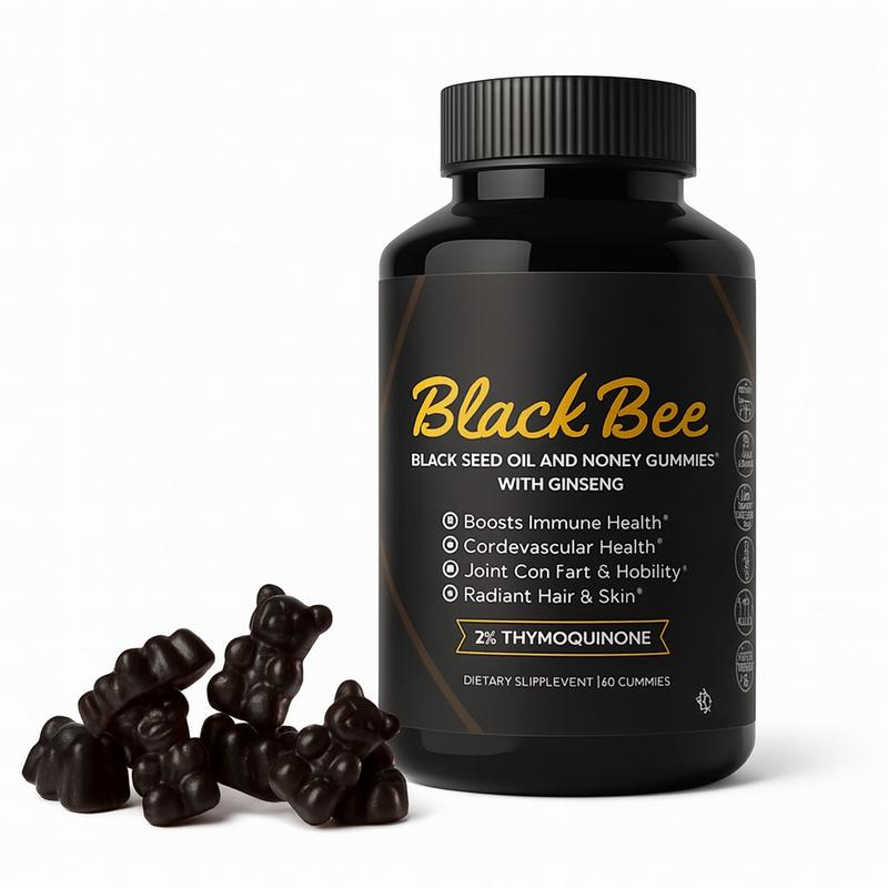 Black Seed Oil Gummies Supplement - Hair Growth Immune Support Joint Health and Digestion Healthcare Fitness